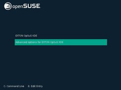 Boot screen running from hard drive