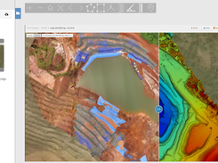 Track Changes Over Time - Visualize and compare Orthomosaic maps and overlay detail maps.  Powerful OrthoCompare™ feature allows you to compare Orthomosaic maps to detect changes over time and perform audits. Overlay maps to visualize site progress.