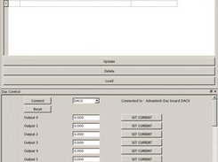 DAC configuration window