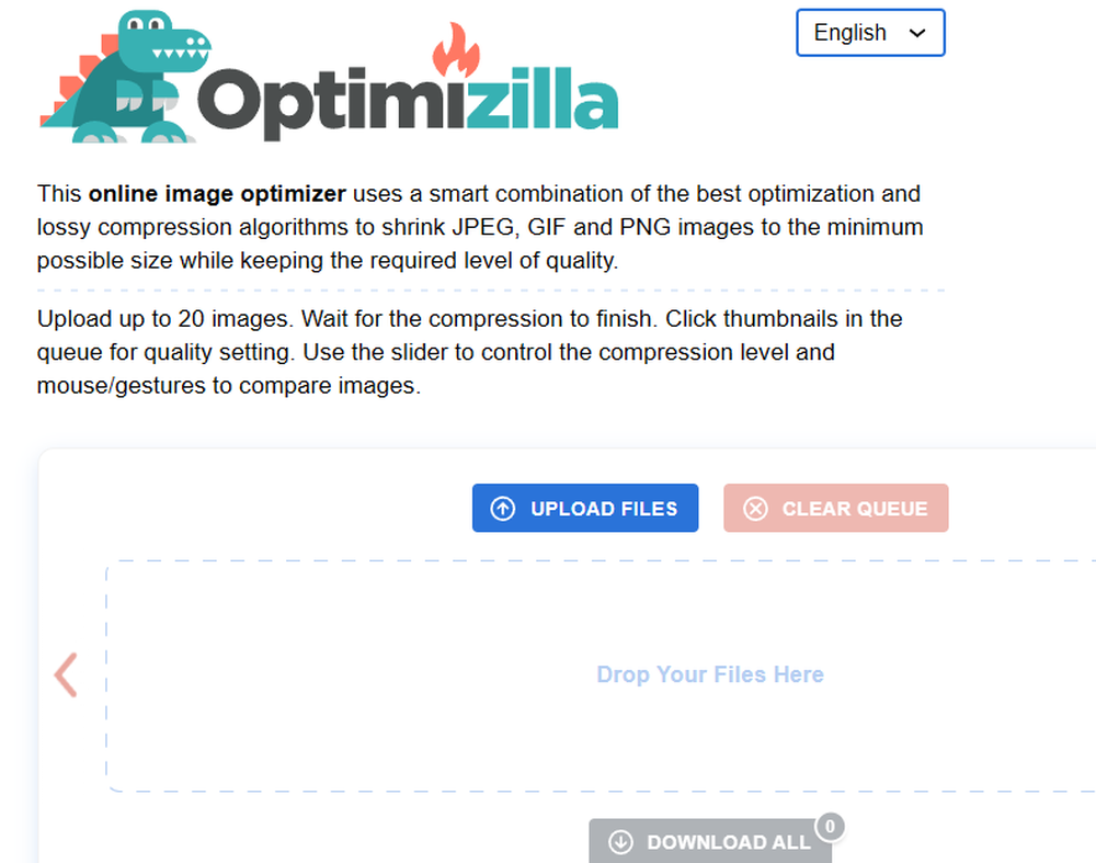 Optimizilla Screenshot 1