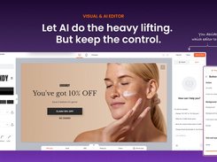Fine-tune your popups with our drag & drop editor or AI editor. You decide which editor to use.