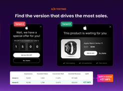 Launch quick tests to find the best headlines, offers, or messages.