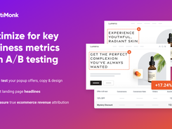 Maximize conversions with quick and simple A/B testing. Launch new experiments in seconds and find the best headlines, offers while you track real revenue attribution.