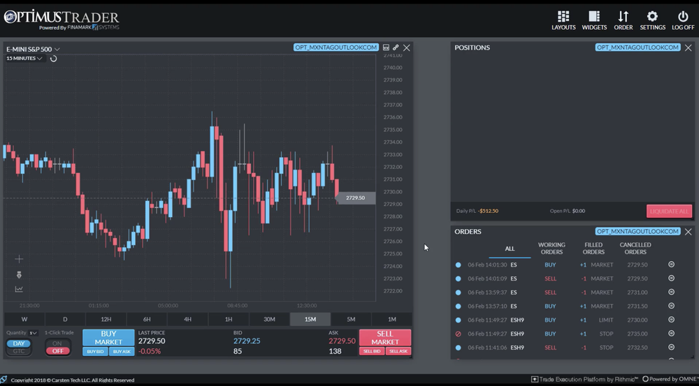 Optimus Trader Screenshot 1