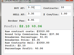 Options Calculator (Quick) Screenshot 1