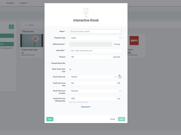 Make a fully interactive kiosk application
