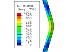 Bucking of 20mm diameter rod in 1st mode