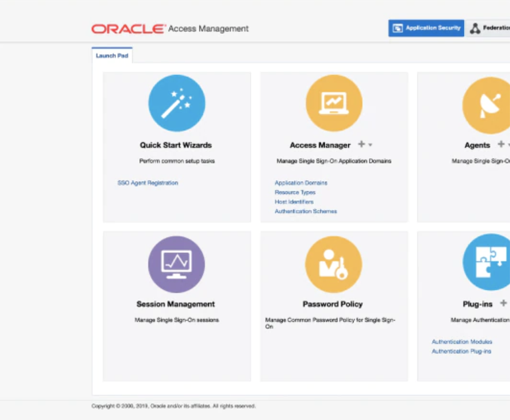 Oracle Access Management Screenshot 1