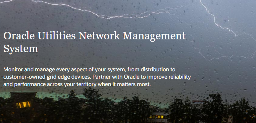 Oracle Utilities Network Management Screenshot 1