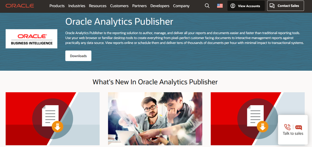 Oracle Analytics Publisher Screenshot 1