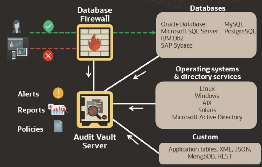 Oracle Audit Vault and Database Firewall Screenshot 1