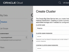 Oracle Big Data Service Screenshot 1