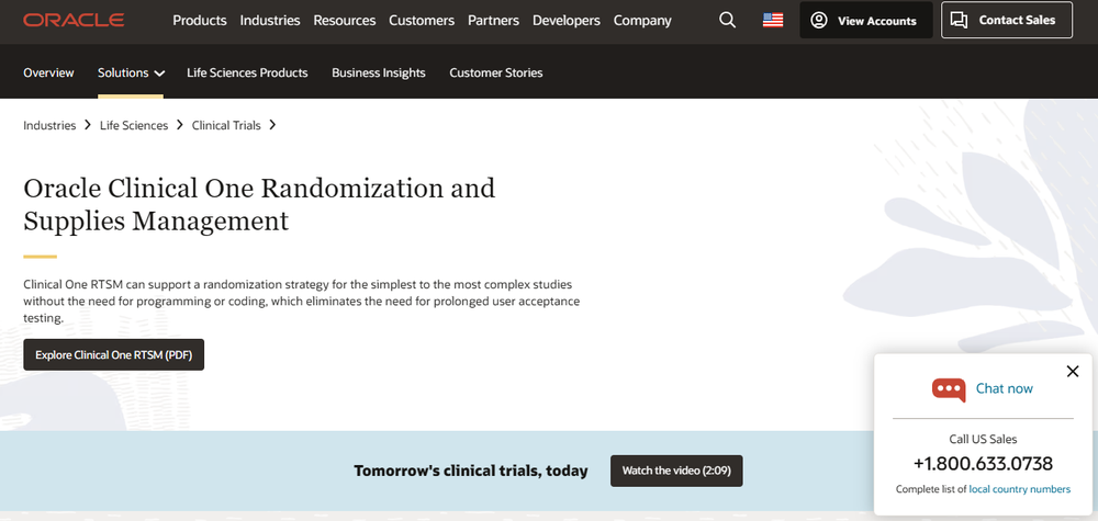 Oracle Clinical One Screenshot 1