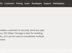 Oracle Cloud Infrastructure Object Storage Screenshot 1