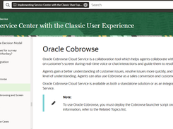 Oracle Cobrowse Screenshot 1