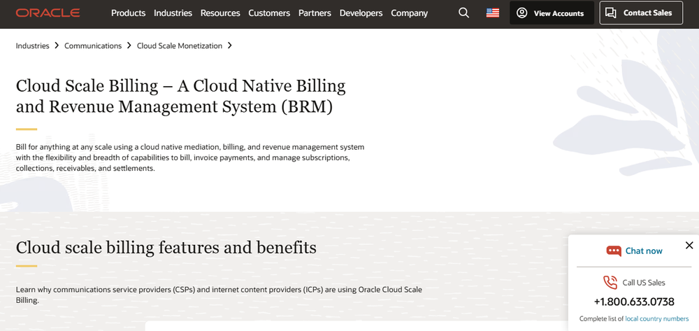 Oracle Communications BRM Screenshot 1