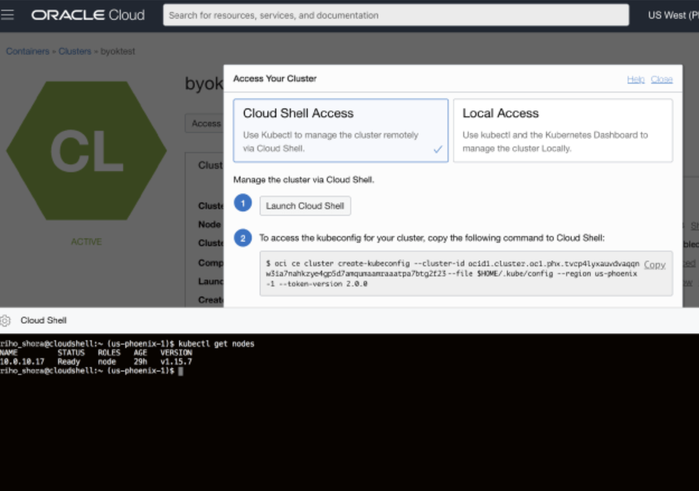 Oracle Container Engine for Kubernetes Screenshot 1