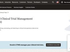 Oracle Siebel Clinical Trial Management Screenshot 1