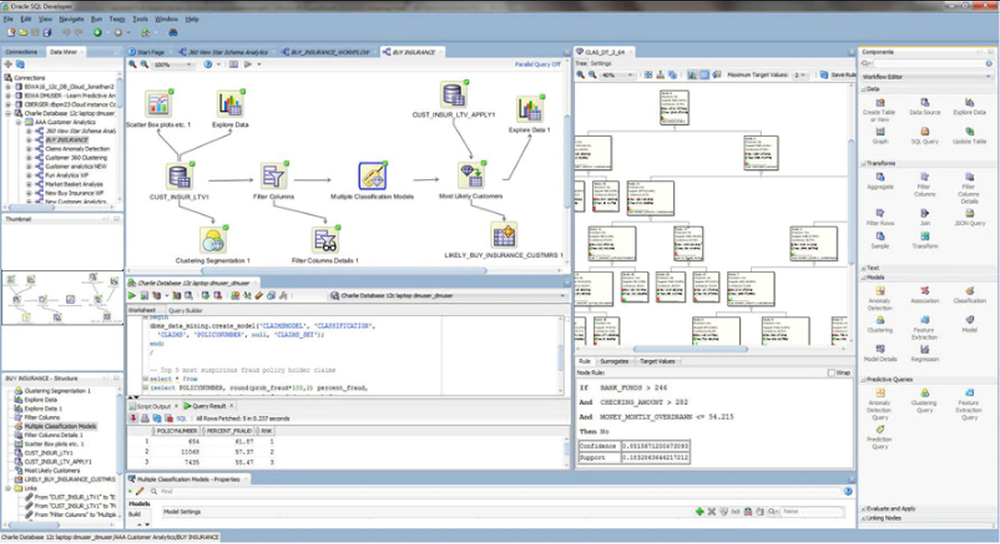Oracle Data Miner Screenshot 1
