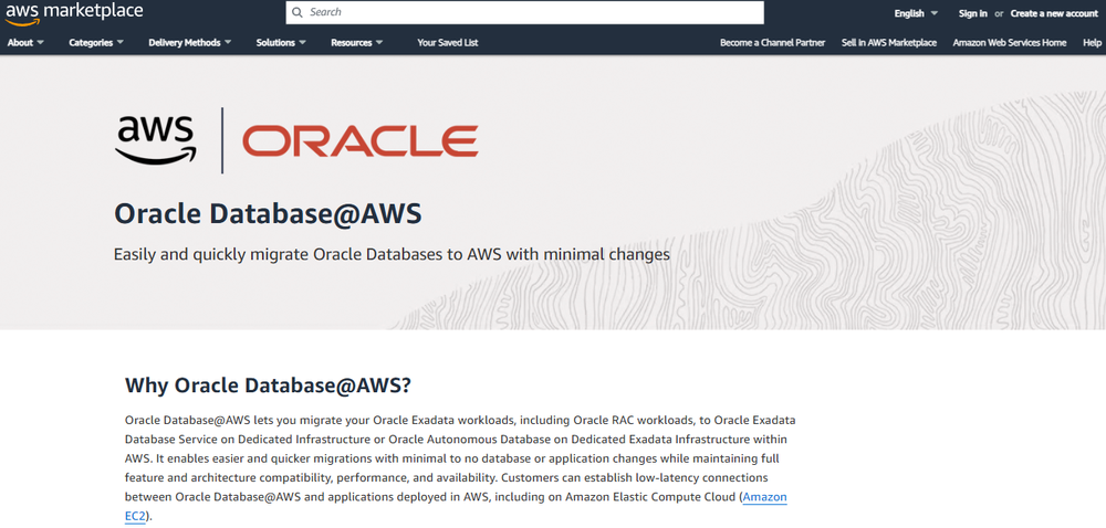Oracle Database@AWS Screenshot 1