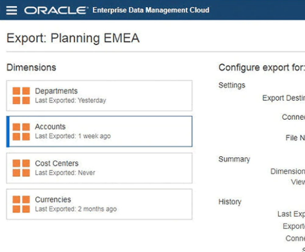 Oracle Enterprise Data Management Screenshot 1