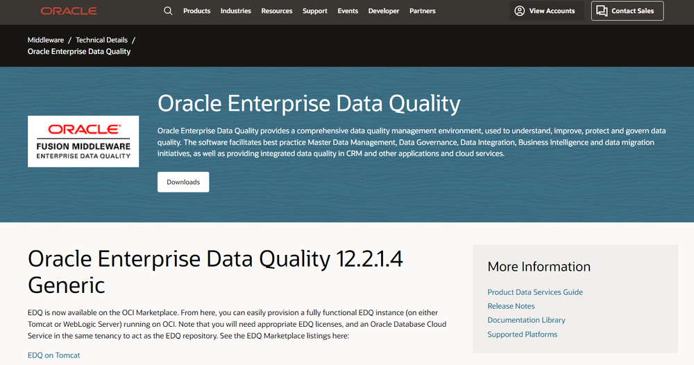 Oracle Enterprise Data Quality Screenshot 1