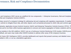 Oracle GRC Screenshot 1
