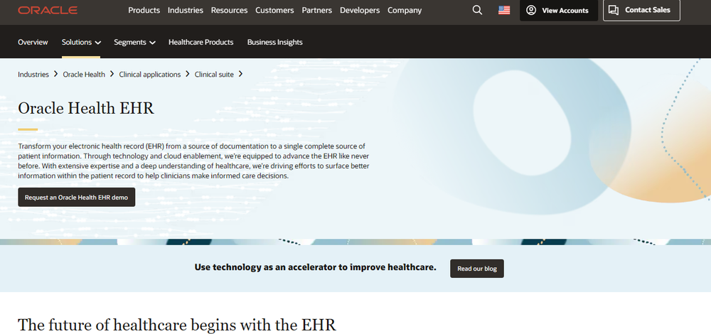 Oracle Health EHR Screenshot 1