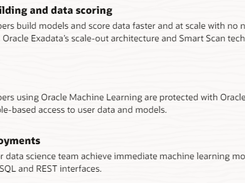 Oracle Machine Learning Screenshot 1