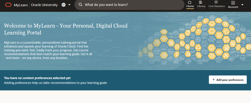 Oracle MyLearn Screenshot 1