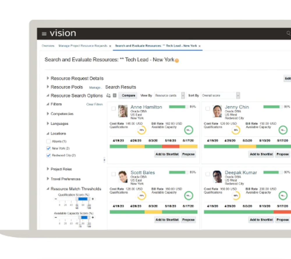 Oracle Project Management Screenshot 1