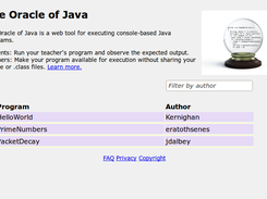 Oracle Of Java home page