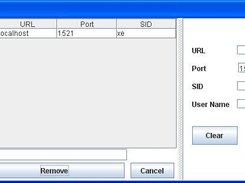 Database connection Screen