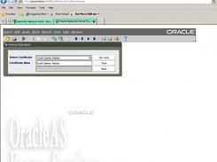 Select certificate