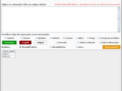 Atalho ViewAllTables (visualiza todas as tabelas do usuário)