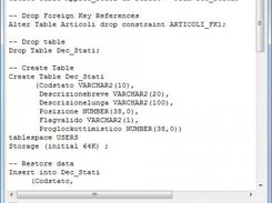 Generate Table DDL