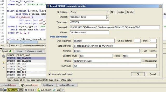Firebird Sql Update Or Insert Sqlite
