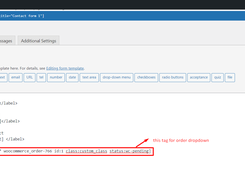 Order Dropdown Woocommerce For Contact  Screenshot 2