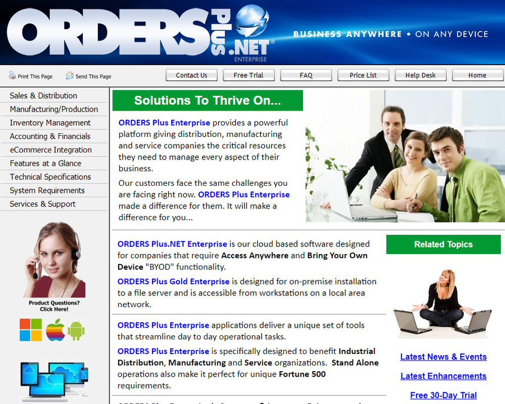 ORDERS Plus Screenshot 1