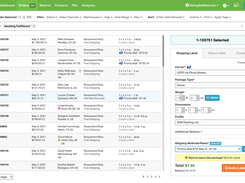 Create shipping labels individually or in bulk for all of your orders