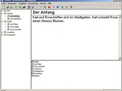 OrgaNote can be used for movie scripts.