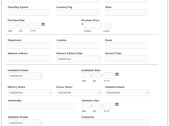 Manage LANadmin Devices form