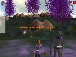 A Spryte greeting the users