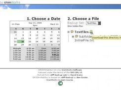 Downloading a folder from a backup set
