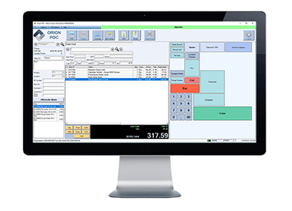 Orion Point of Sale Screenshot 1