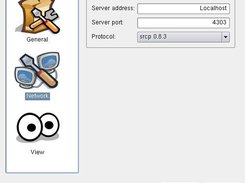 Config dialog on the network page