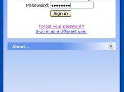 Login screen shot for Orkut Messenger