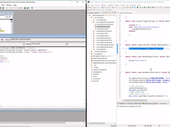 Side by side comparison of original Oracle Forms code and migrated Java backend code