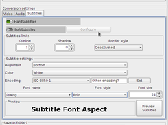Subtitle configurations