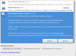 Orthos in Extension Manager